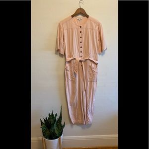 Light pink Madewell jumpsuit